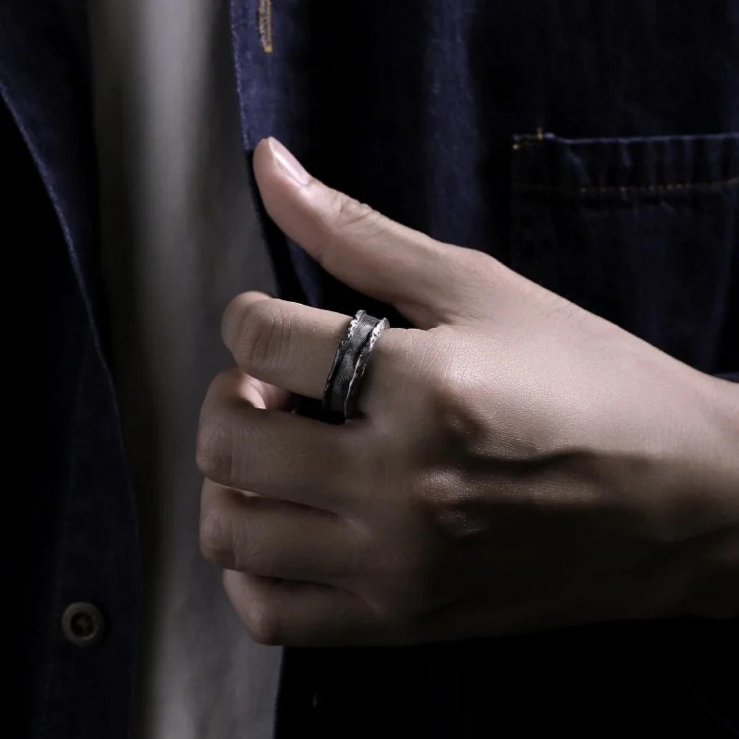 925 Sterling Silver Luxury Jewelry Irregular Vintage Rings For Women Ladies Accessories Wholesale Jewellery Allergy