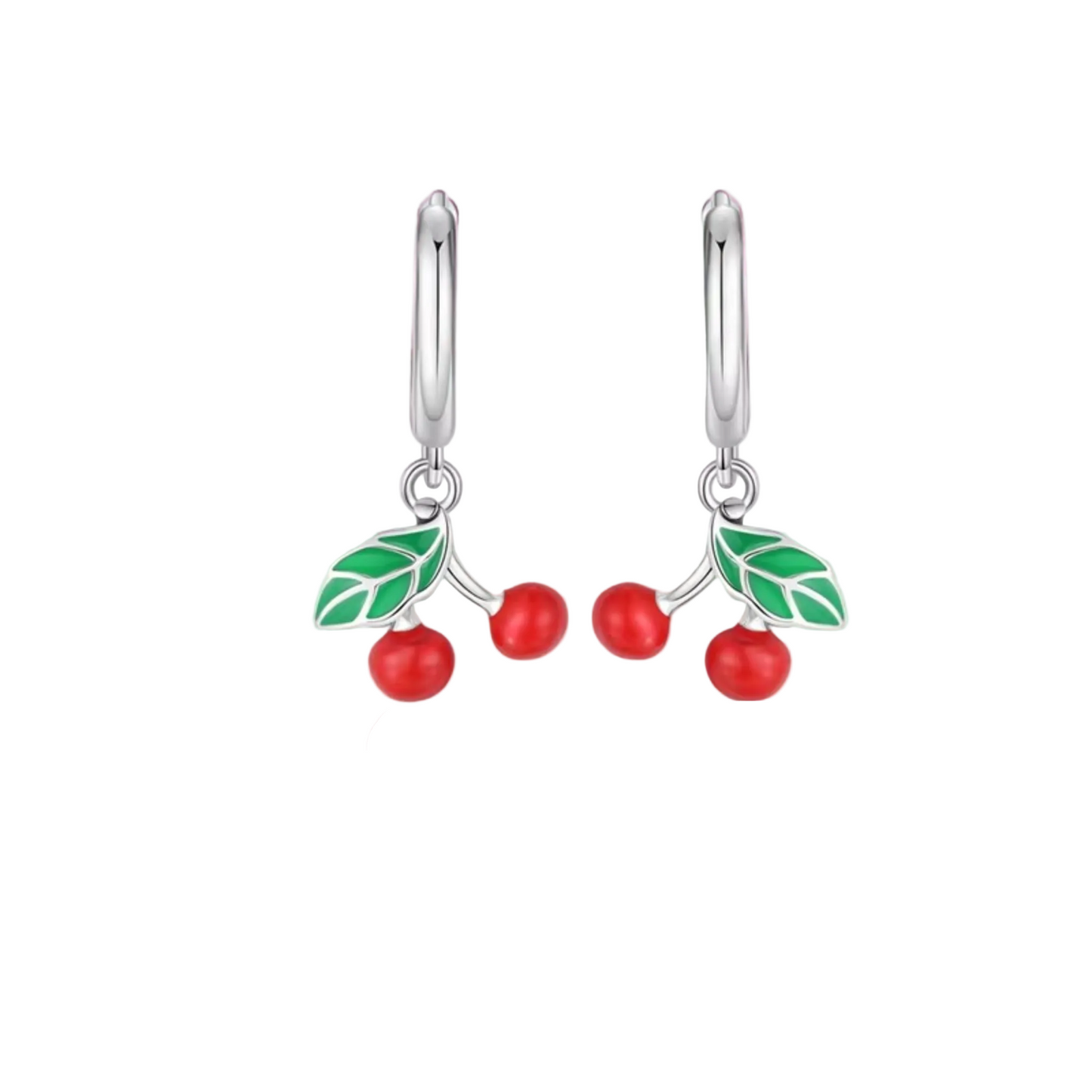 Earrings 925 Silver Original Sunflower Doughnut Strawberry Flower Cherry Earrings Jewelry Women Anniversary Gift