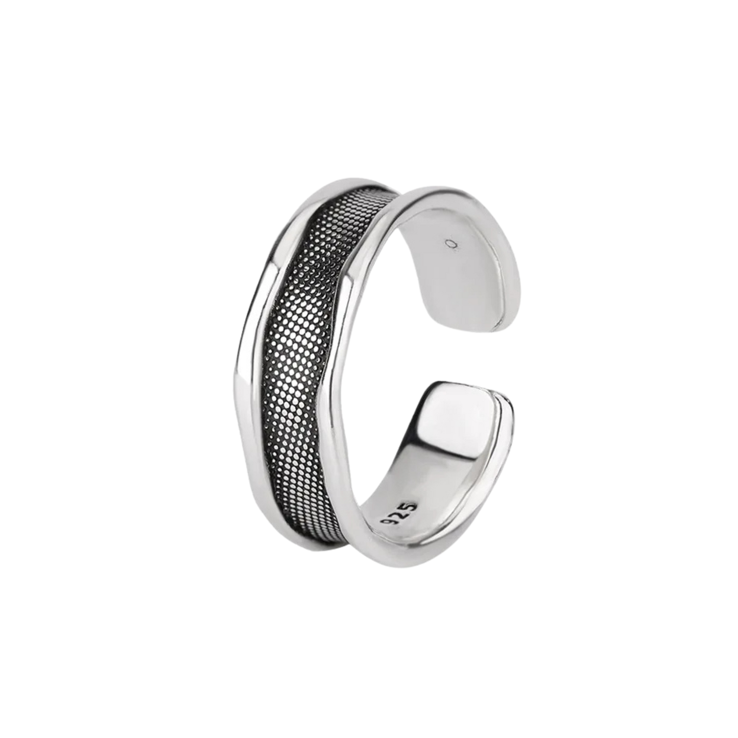 925 Sterling Silver Luxury Jewelry Irregular Vintage Rings For Women Ladies Accessories Wholesale Jewellery Allergy