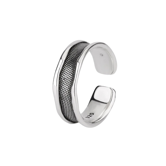 925 Sterling Silver Luxury Jewelry Irregular Vintage Rings For Women Ladies Accessories Wholesale Jewellery Allergy