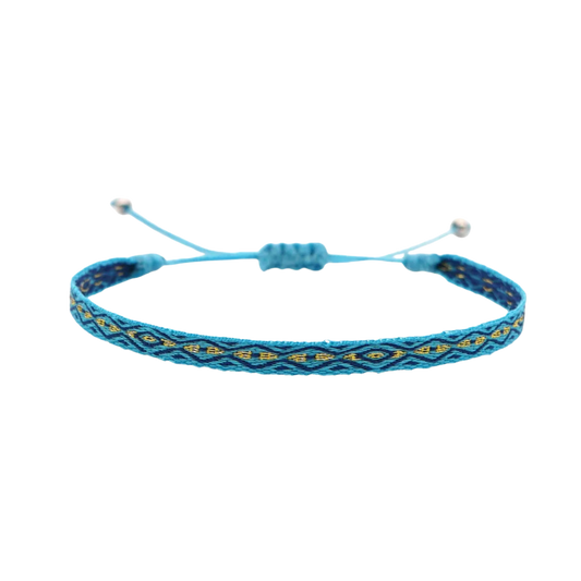 KKBEAD Wholesale Handwoven Bracelet Colombia Cloth Braided Wristband Bracelets for Women Men Gift Hippie Boho Friendship Jewelry