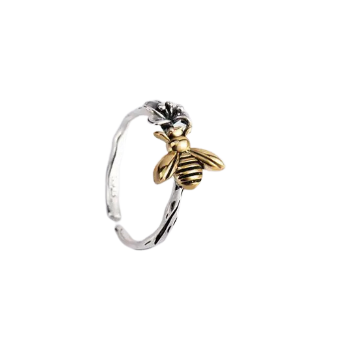925 Sterling Silver Honeybee Flower Rings For Women Engagement Wedding Luxury Fine Jewelry  Items GaaBou Jewellery