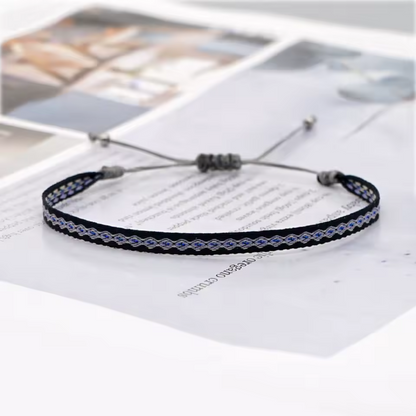 KKBEAD Wholesale Handwoven Bracelet Colombia Cloth Braided Wristband Bracelets for Women Men Gift Hippie Boho Friendship Jewelry