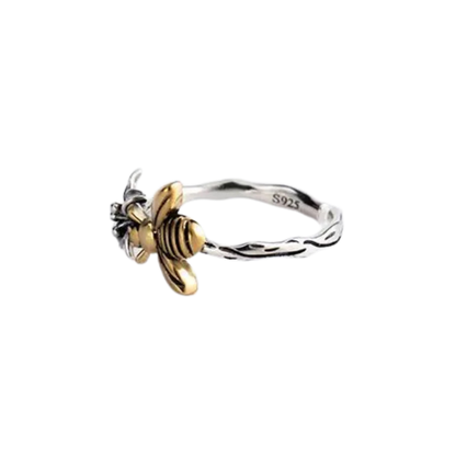 925 Sterling Silver Honeybee Flower Rings For Women Engagement Wedding Luxury Fine Jewelry  Items GaaBou Jewellery