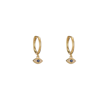 REETI 925 Sterling Silver Shiny Inlaid Micro Cubic Zircon Eyes Hoop Earrings Ear Jewelry For Women Party Gifts