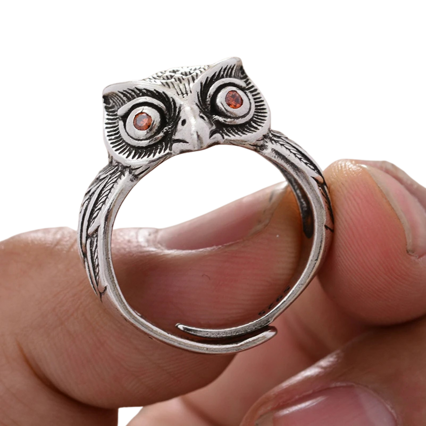 New Design Vintage Owl Animal Thai Silver Unisex Finger Party Ring Hand Jewellery Accessories Never Fade Cheap