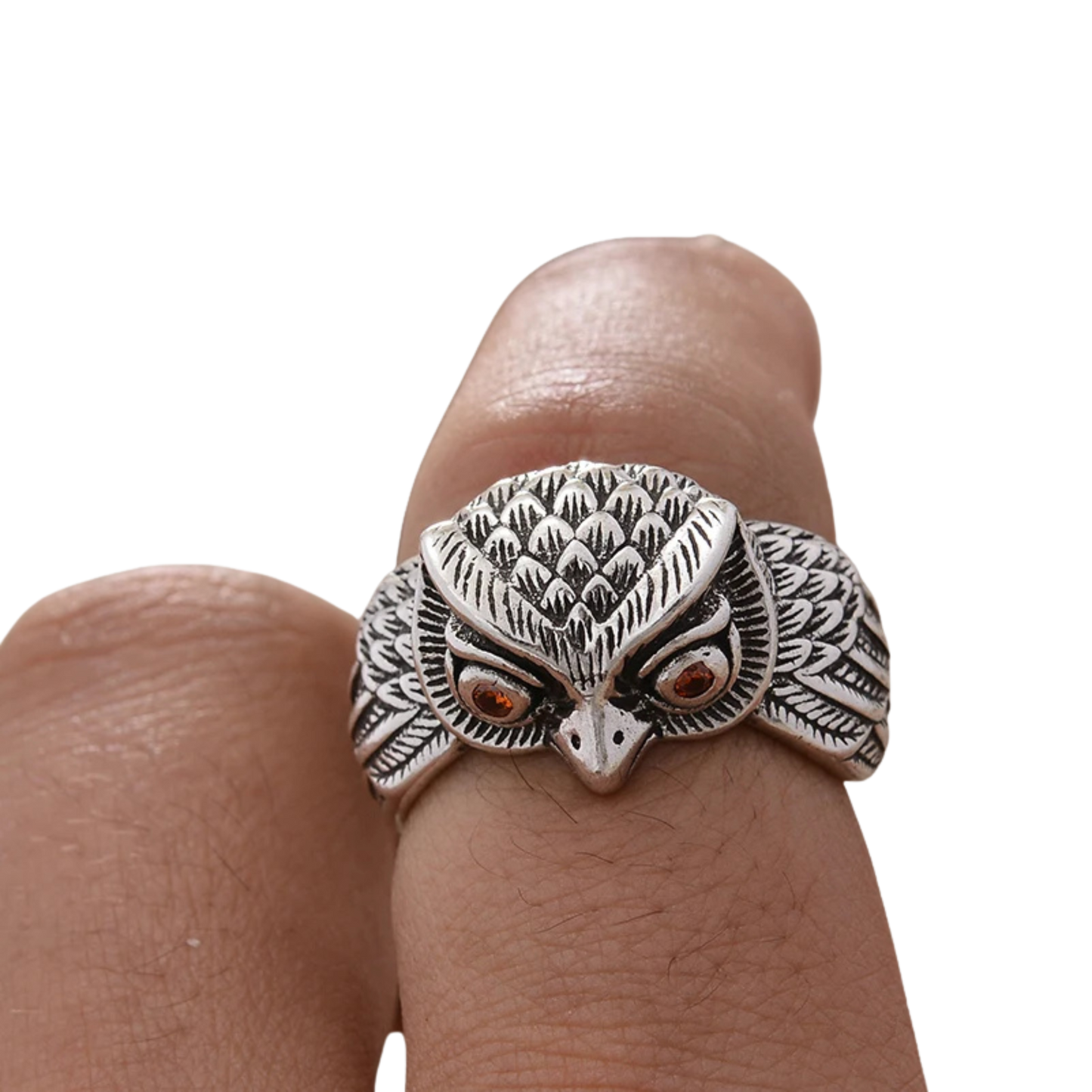 New Design Vintage Owl Animal Thai Silver Unisex Finger Party Ring Hand Jewellery Accessories Never Fade Cheap