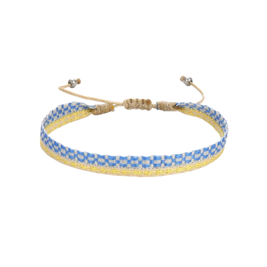 KKBEAD Wholesale Handwoven Bracelet Colombia Cloth Braided Wristband Bracelets for Women Men Gift Hippie Boho Friendship Jewelry