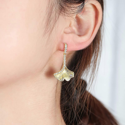 European 925 Silver Star Moon, Butterfly, Red Green Square Earrings, Suitable for Women's Festival Exquisite Charm Jewelry Gifts