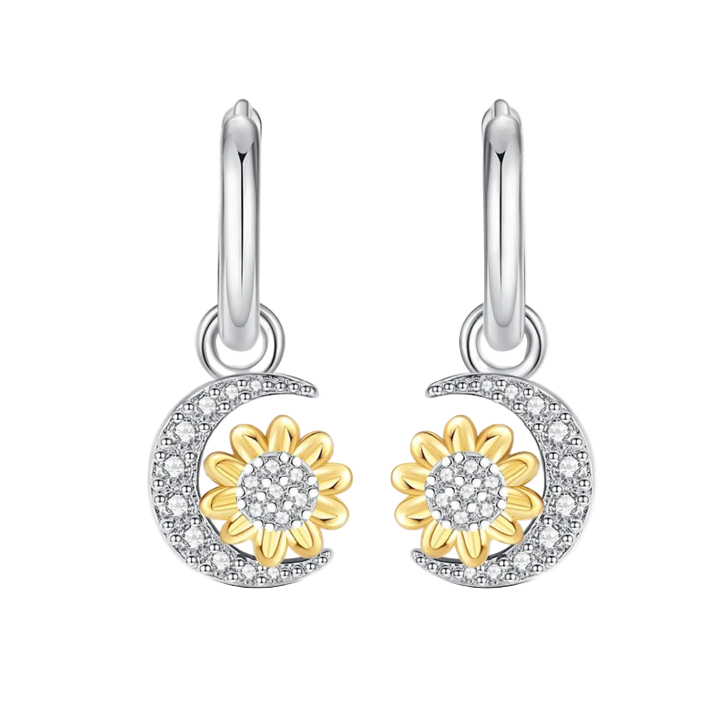 Earrings 925 Silver Original Sunflower Doughnut Strawberry Flower Cherry Earrings Jewelry Women Anniversary Gift