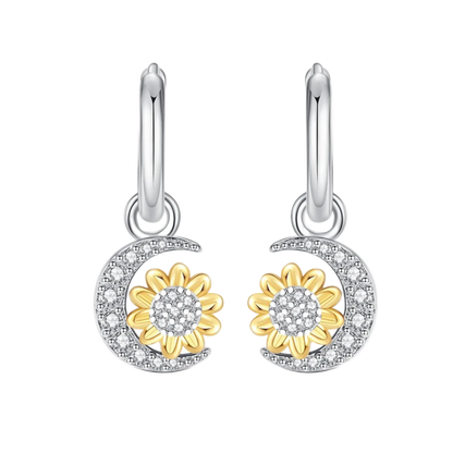 Earrings 925 Silver Original Sunflower Doughnut Strawberry Flower Cherry Earrings Jewelry Women Anniversary Gift