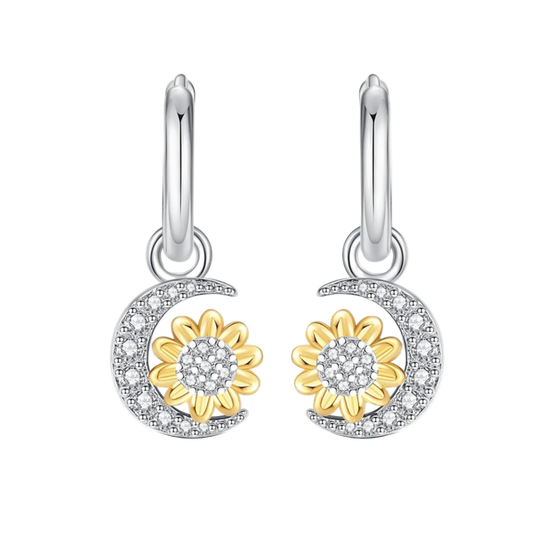 Earrings 925 Silver Original Sunflower Doughnut Strawberry Flower Cherry Earrings Jewelry Women Anniversary Gift