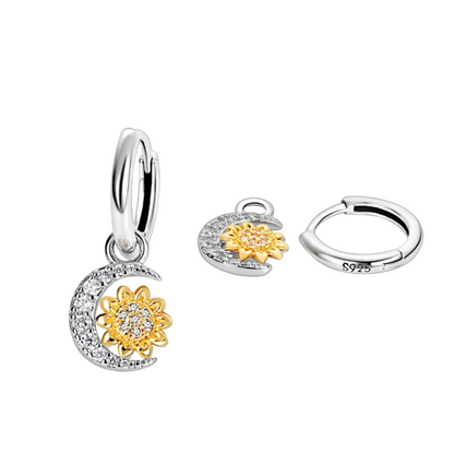 Earrings 925 Silver Original Sunflower Doughnut Strawberry Flower Cherry Earrings Jewelry Women Anniversary Gift