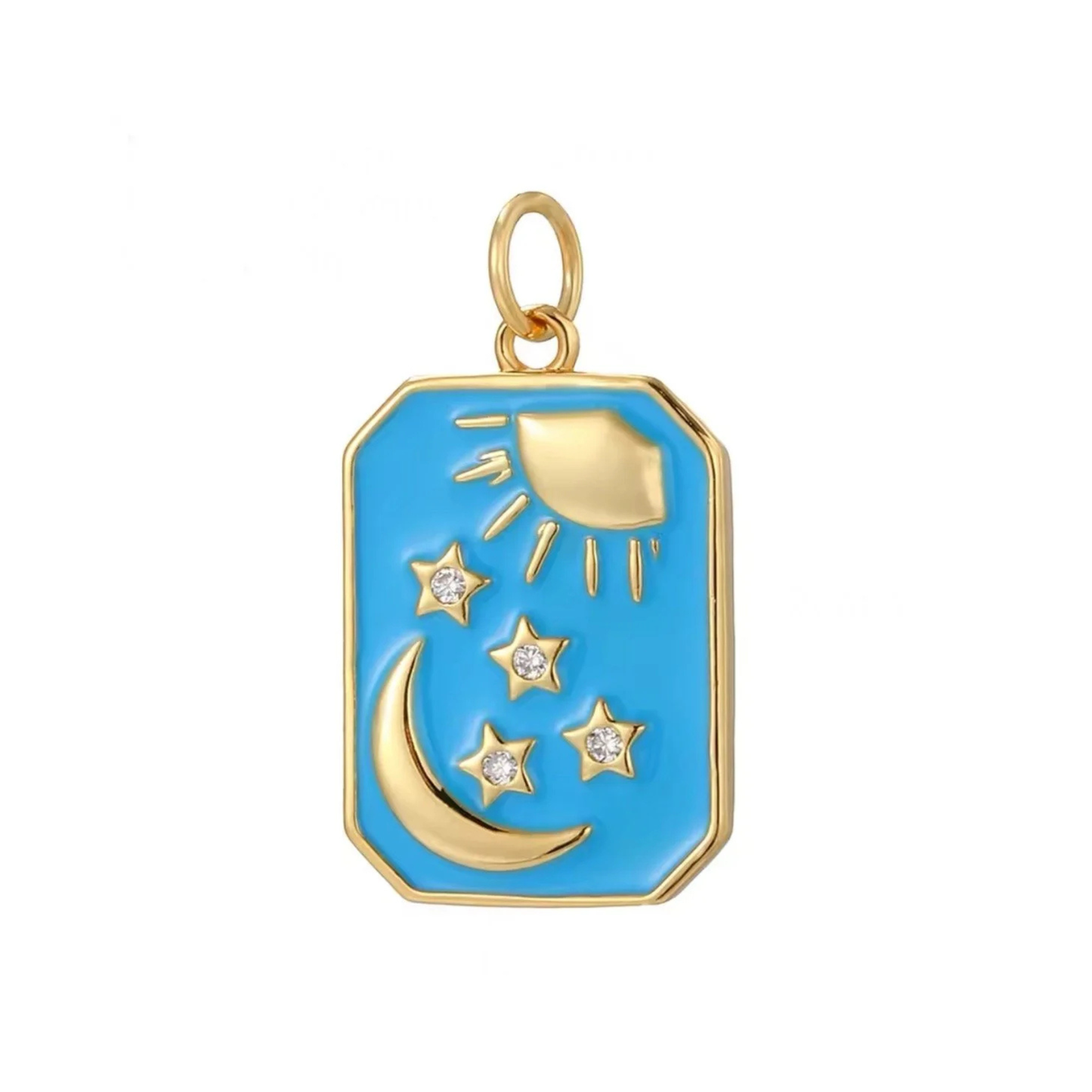 Cute Heart Sun Necklace for Women Gold Color Stainless Steel Long Chains Moon Star Boho Woman's Pendant Collares Choker