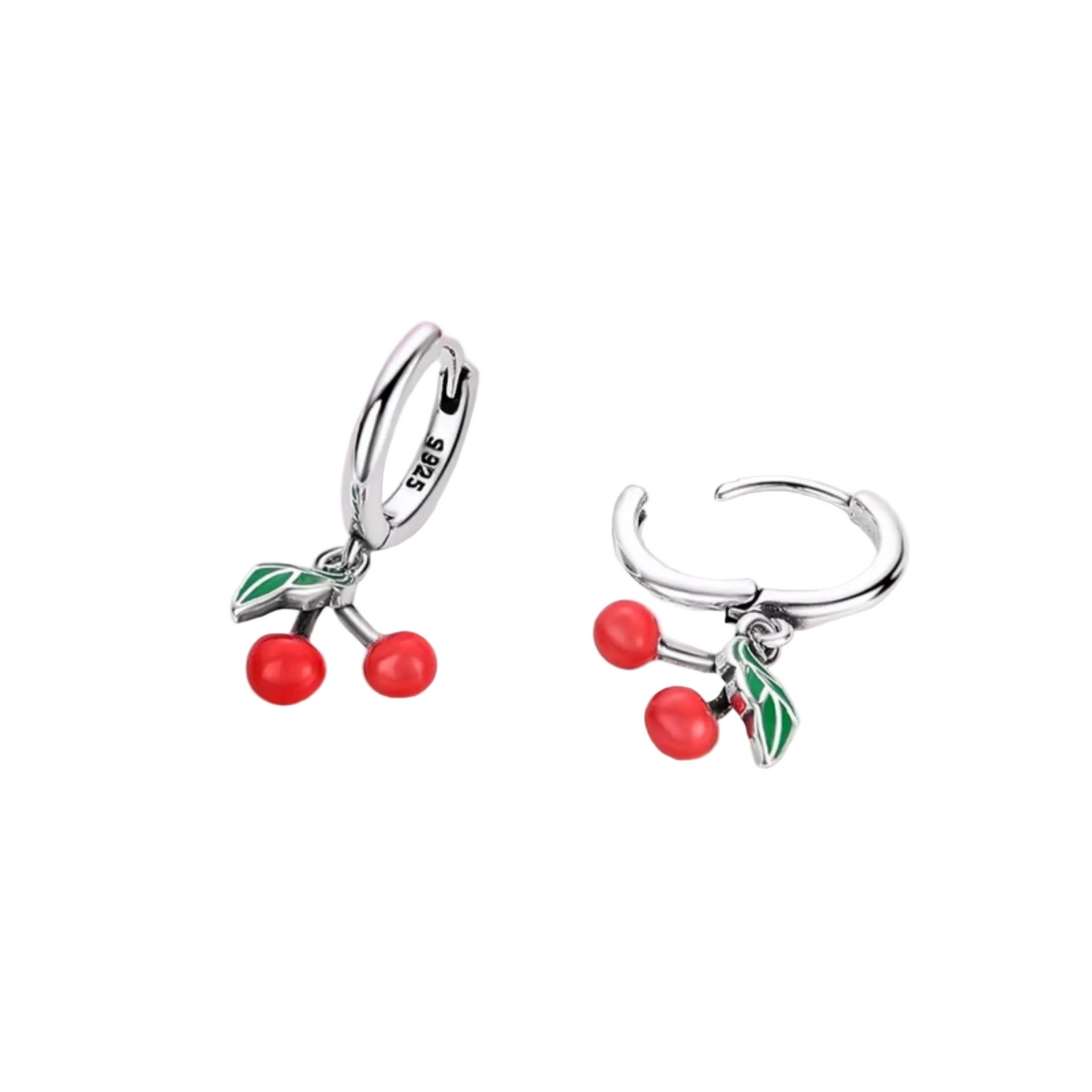 Earrings 925 Silver Original Sunflower Doughnut Strawberry Flower Cherry Earrings Jewelry Women Anniversary Gift