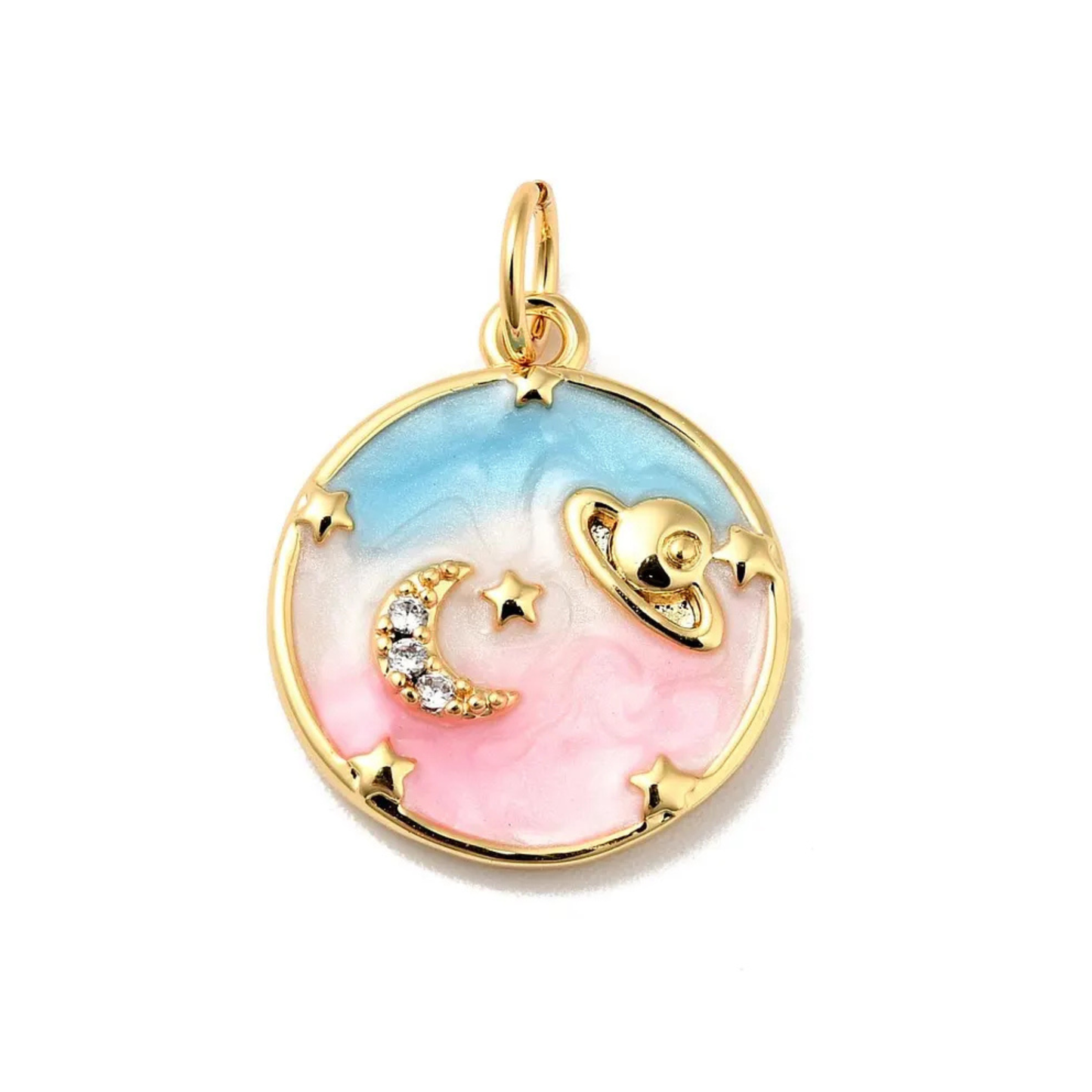 Cute Heart Sun Necklace for Women Gold Color Stainless Steel Long Chains Moon Star Boho Woman's Pendant Collares Choker