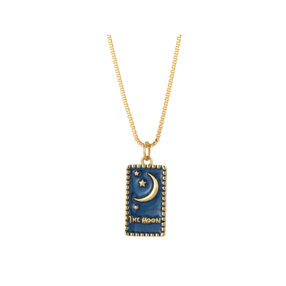 Cute Heart Sun Necklace for Women Gold Color Stainless Steel Long Chains Moon Star Boho Woman's Pendant Collares Choker