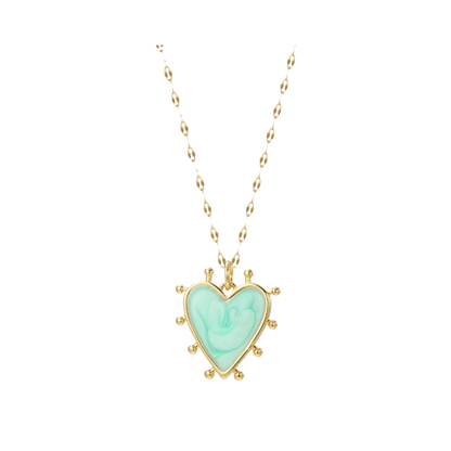 Cute Heart Sun Necklace for Women Gold Color Stainless Steel Long Chains Moon Star Boho Woman's Pendant Collares Choker