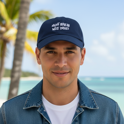 Saint Barth West Indies Souvenir Daddy Cap (Navy Blue)