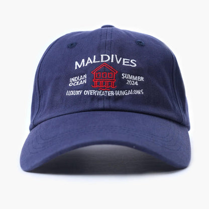 Maldives Souvenir Daddy Cap (Navy Blue)